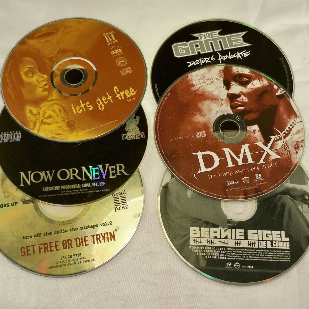 CDs-* Dmx, lets get free, get free or die tryin & more *